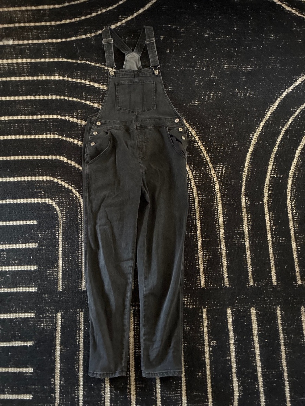 BUY 2, GET 1 FREE - black denim overalls